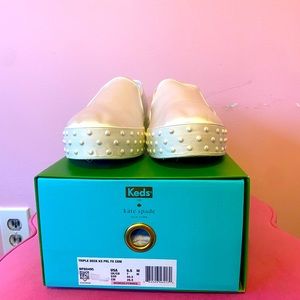 Keds x Kate Spade New York Triple Decker White Slip-On Sneakers WF60495 9.5M US
